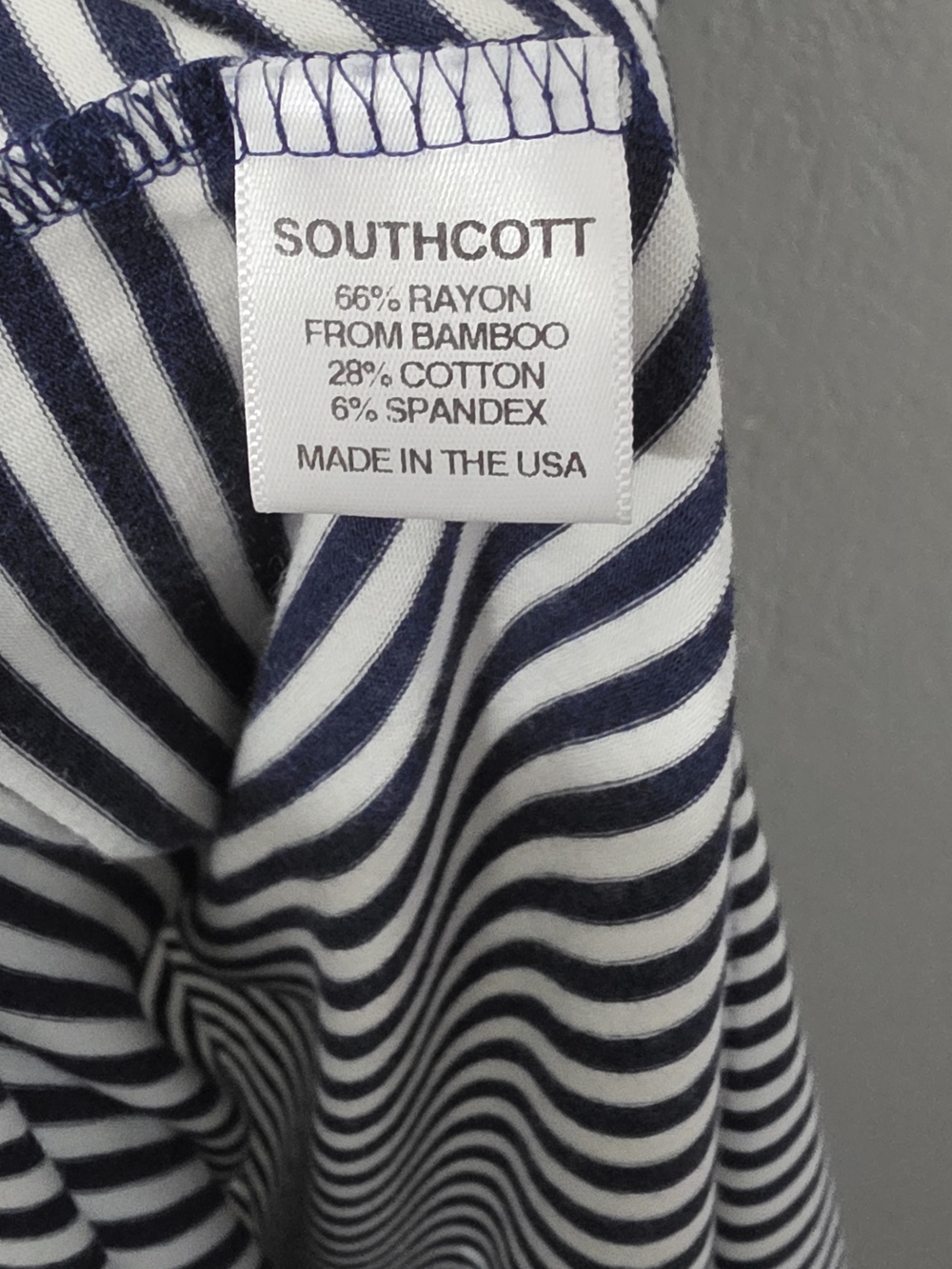 Southcott Bamboo Racerback Striped Maxi Dress Navy & White Womens Small - Picture 5 of 8